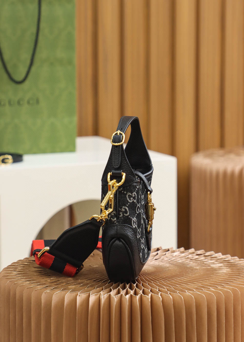Gucci Jackie 1961 Denim Mini Größe: 19 x 13 x 3 cm