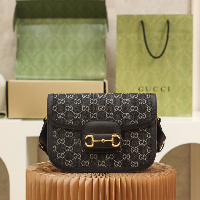 Gucci Denim bag1955  Size：25*18*8cm