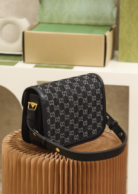 Gucci Denim bag1955  Size：25*18*8cm