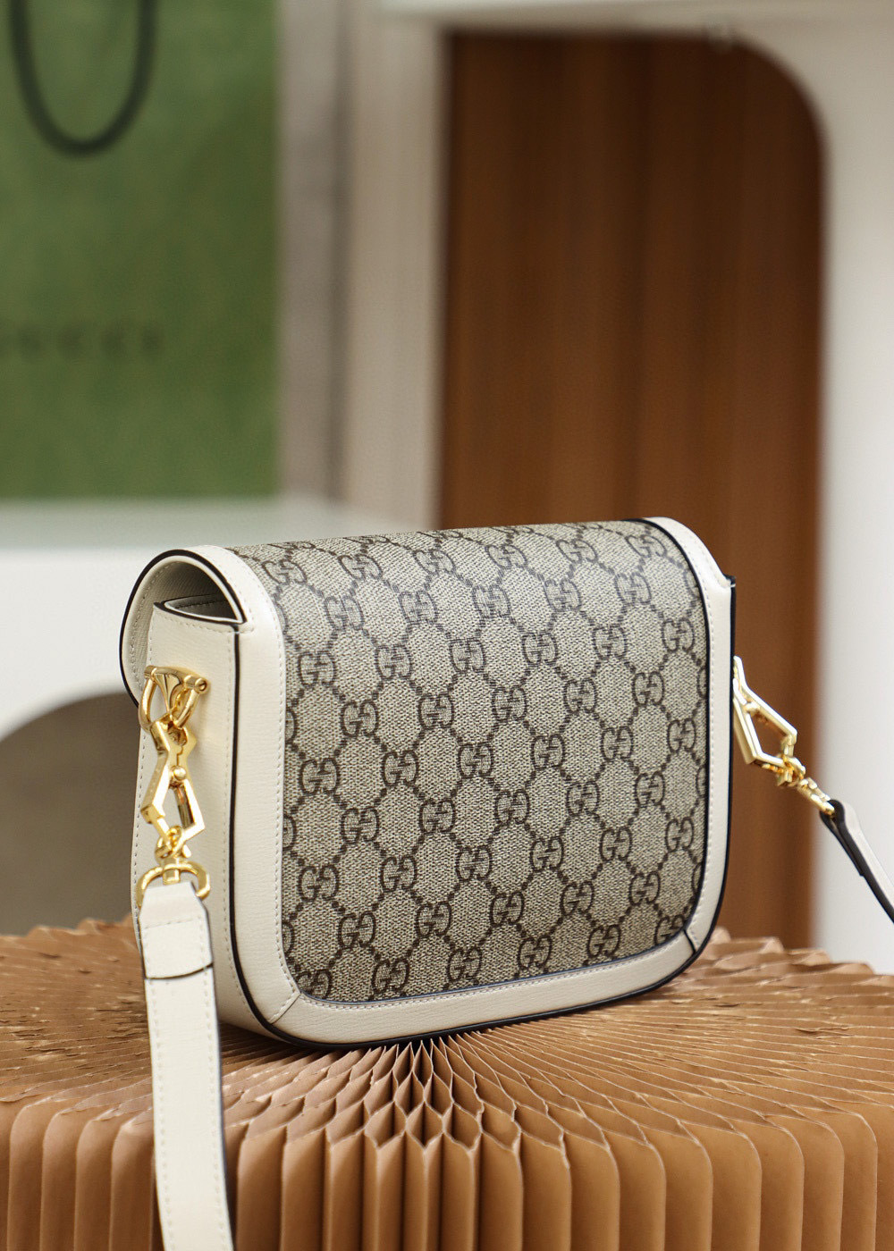 Gucci马街口1955包尺寸：20.5*14.5*5cm