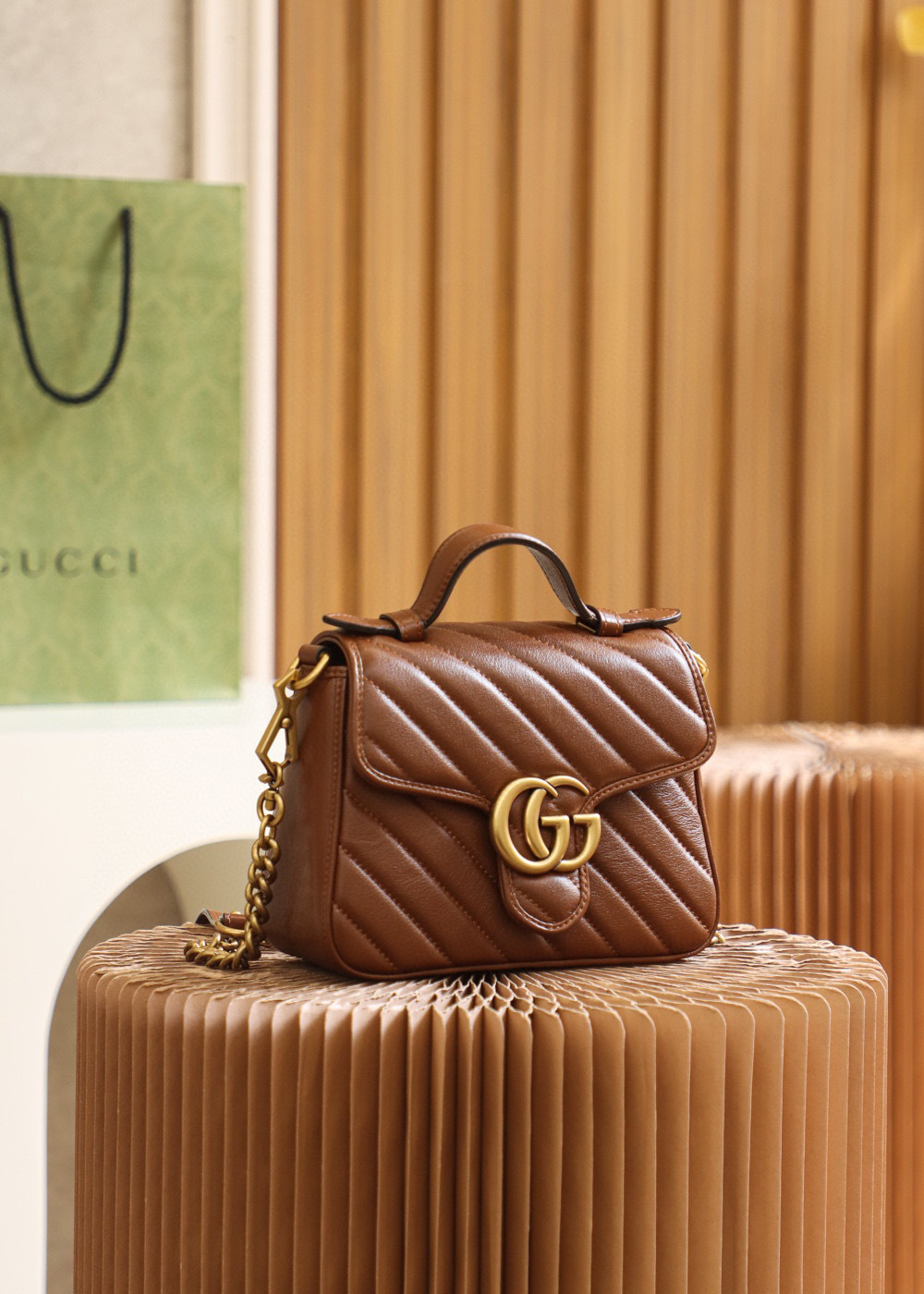 Beg Gucci GG Marmont Saiz：27*19*10.5cm