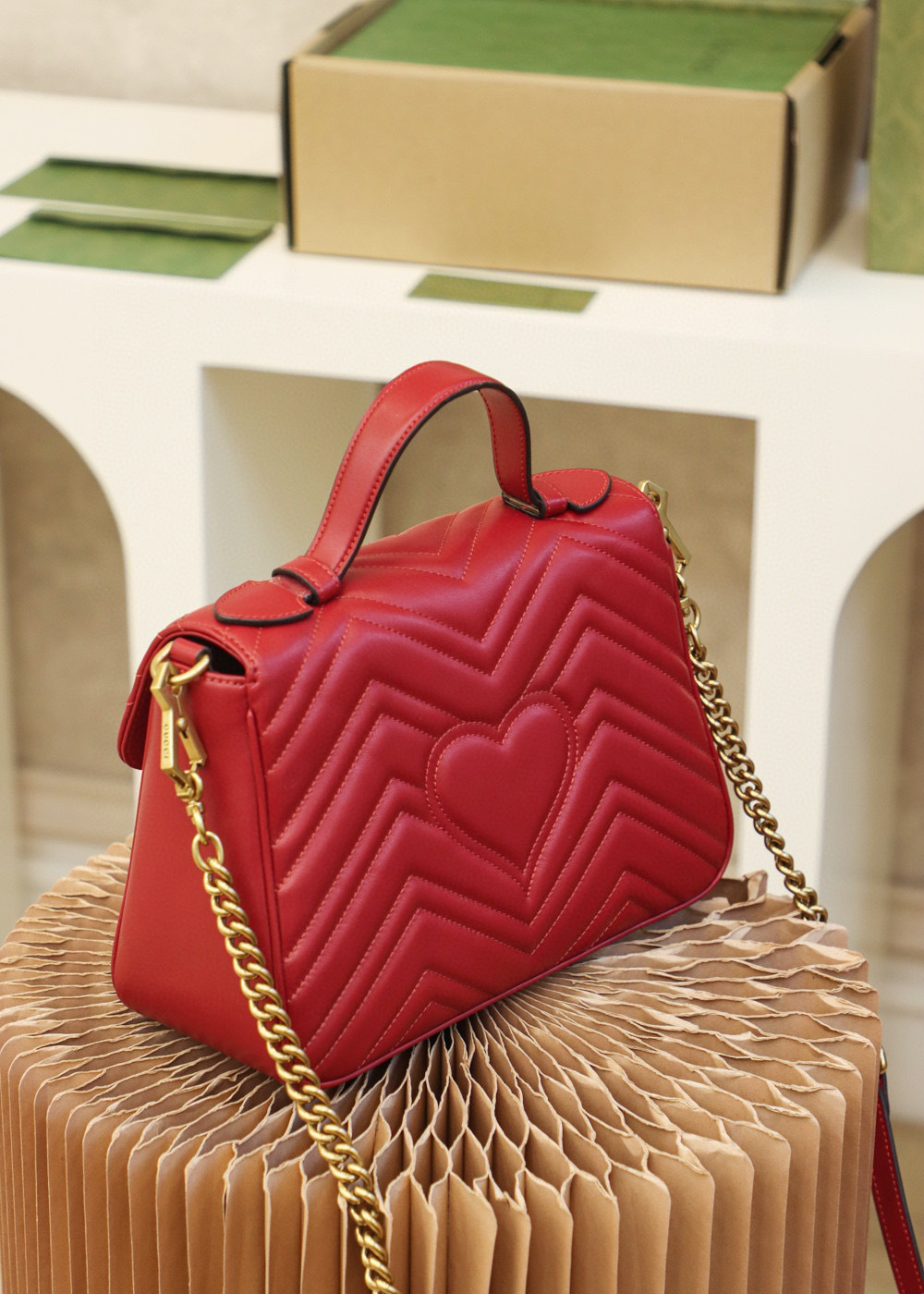Gucci GG Marmont bag Size：27*19*10.5cm