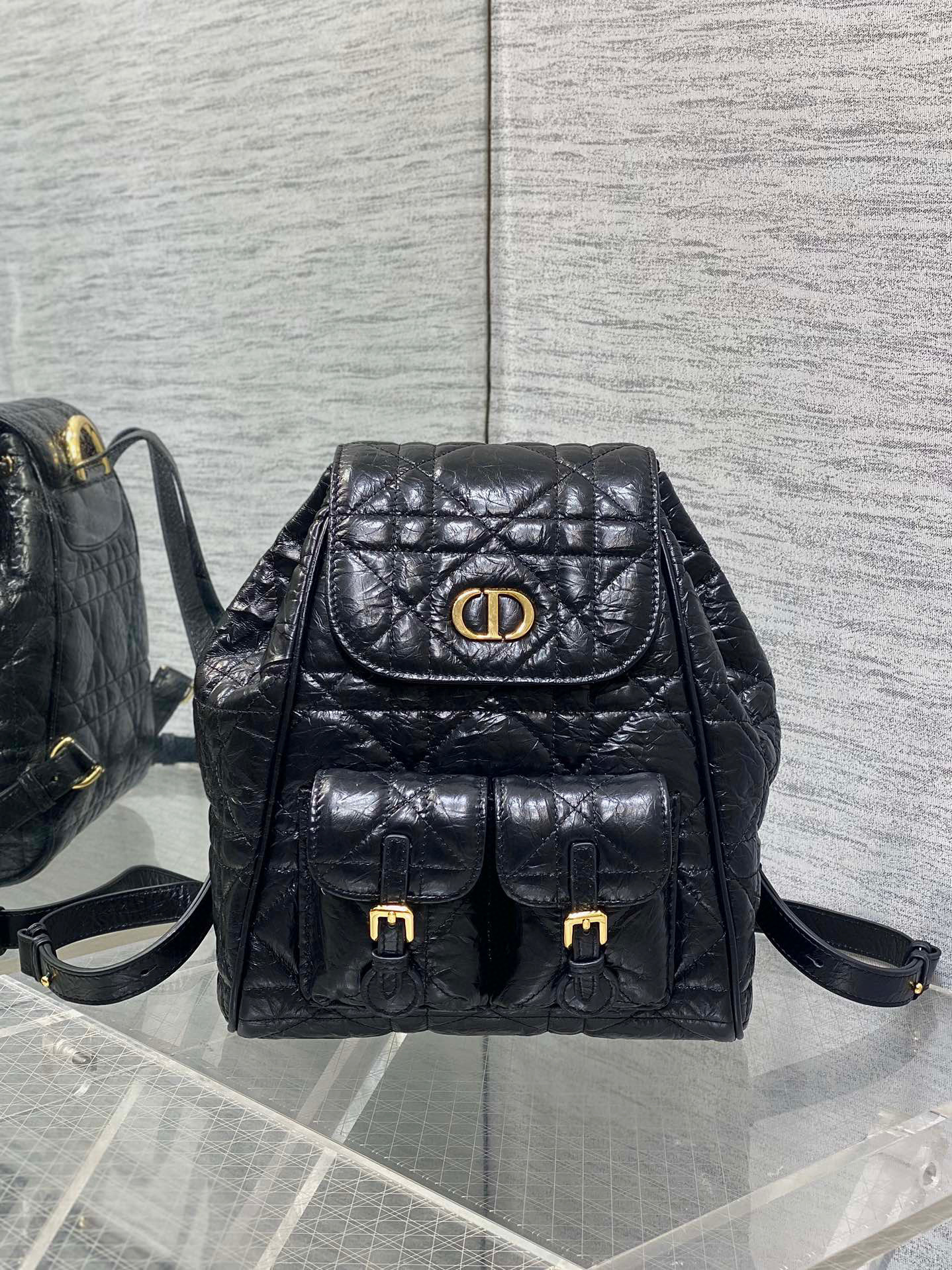 Christian Dior caro backpack bag  Size：23*11*25cm
