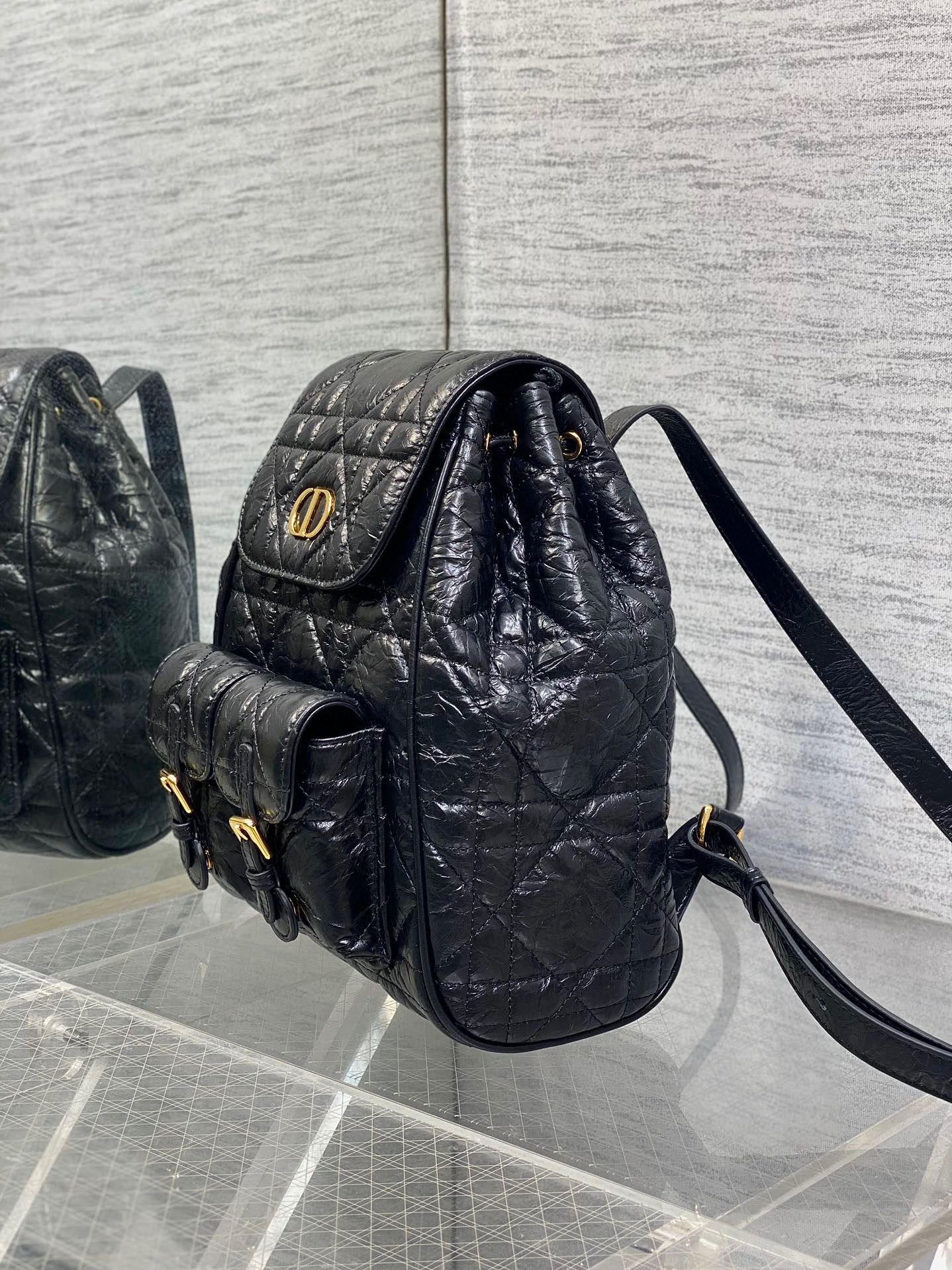 Christian Dior caro backpack bag  Size：23*11*25cm