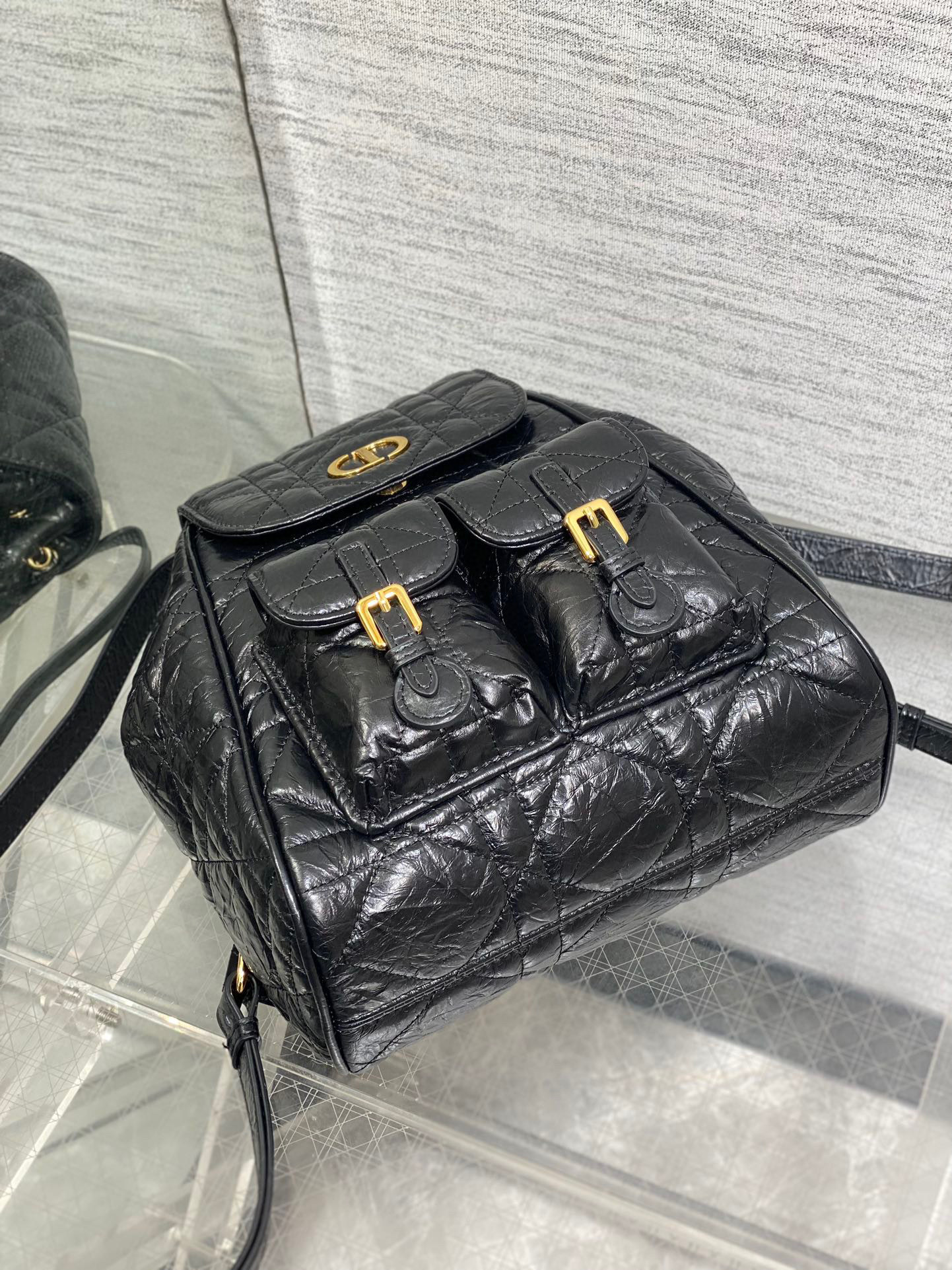 Christian Dior caro backpack bag  Size：23*11*25cm