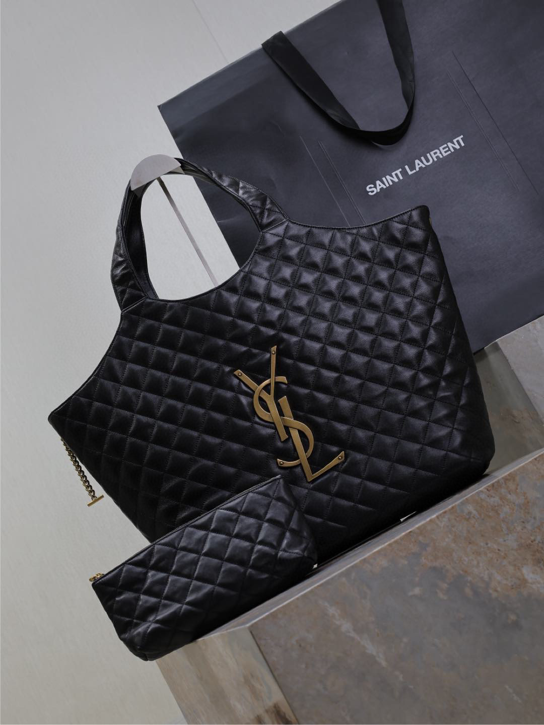Yves Saint Laurent Einkaufstasche Größe: 58*61*8cm