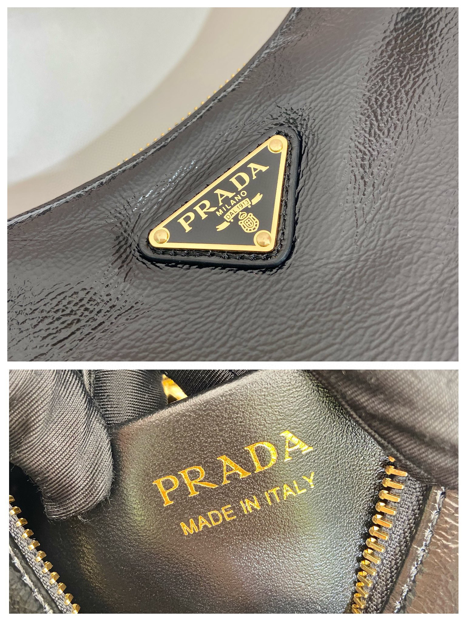 Beg Ketiak Prada Saiz：22.5*18.5*6.5cm