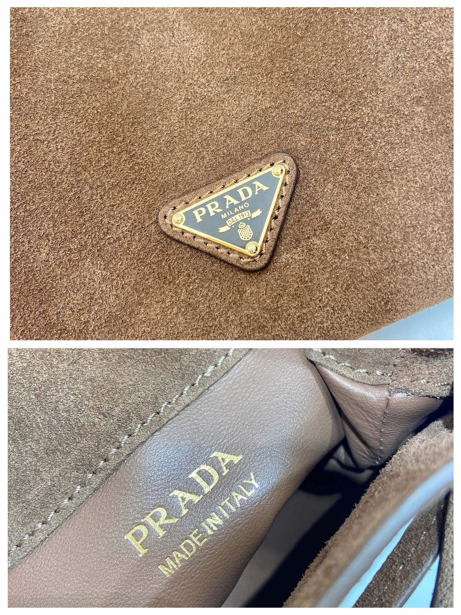 Prada Beg bahu tunggal Saiz：17*20*3cm