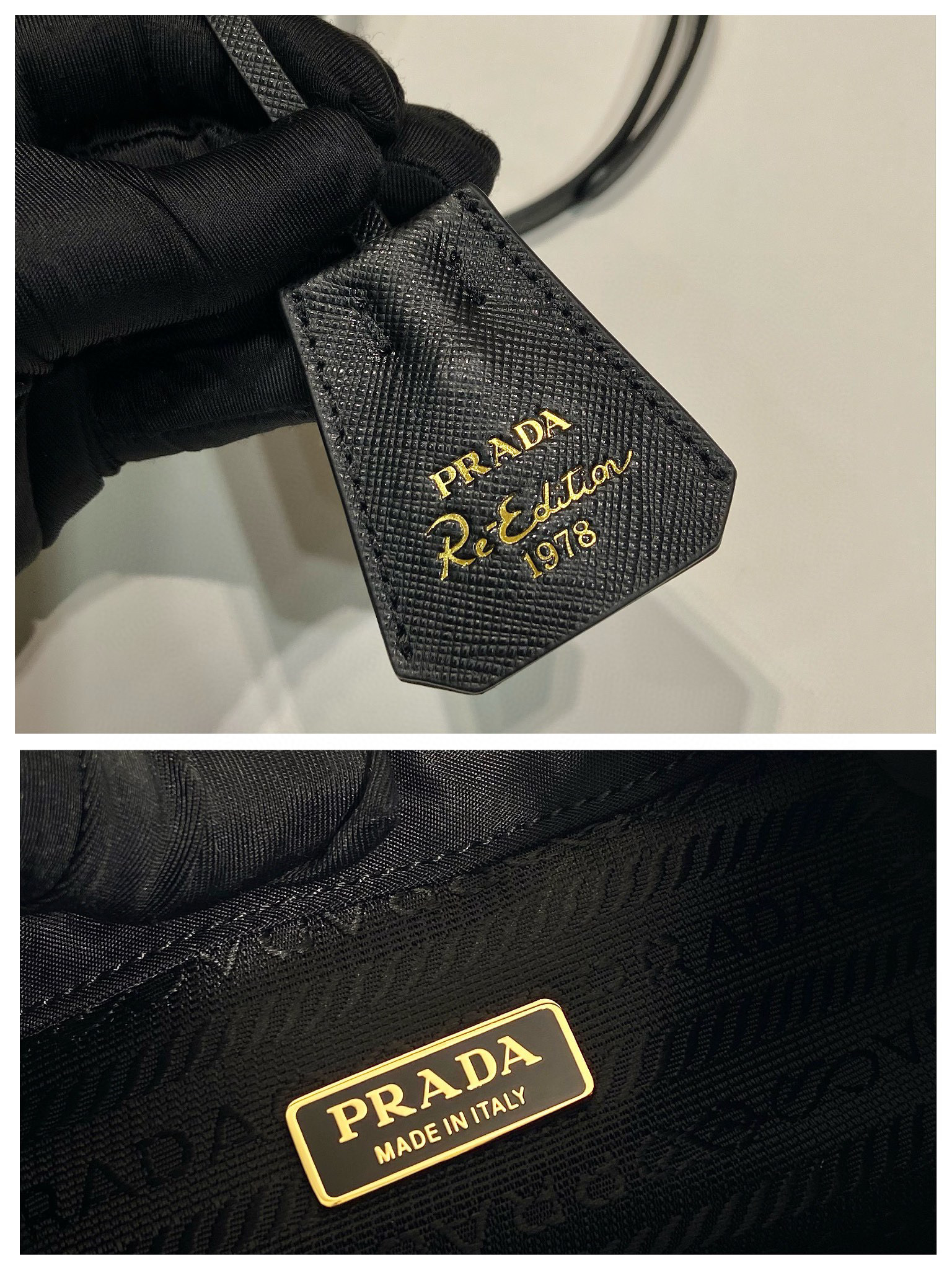 Borsa a secchiello Prada Dimensioni: 15,5*19,5*10 cm