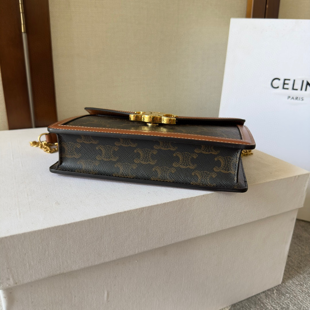 Celine Einzelne Umhängetasche Größe: 19,5 x 4,5 x 12,5 cm