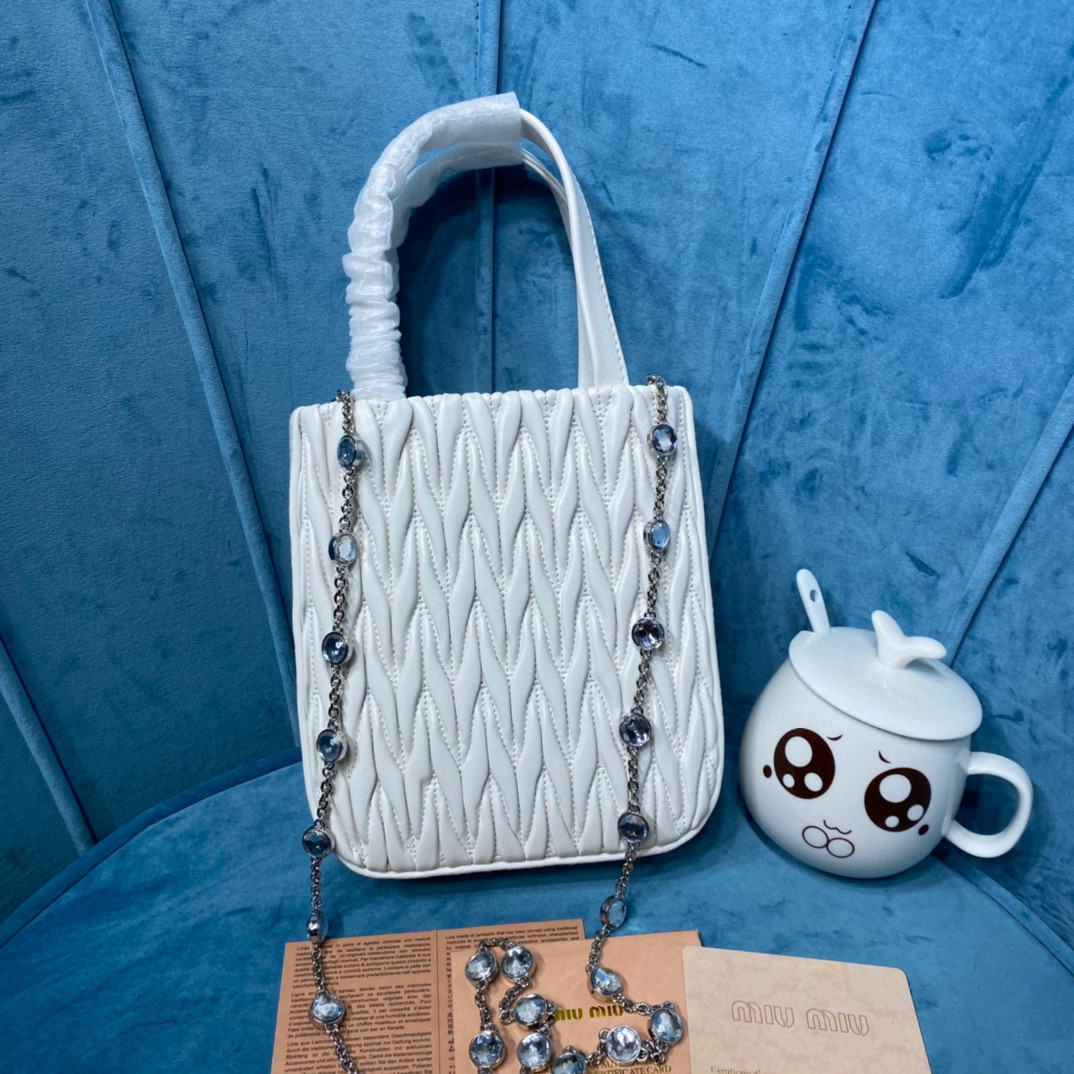 Borsa a tracolla singola Miumiu Dimensioni: 18*15*5cm