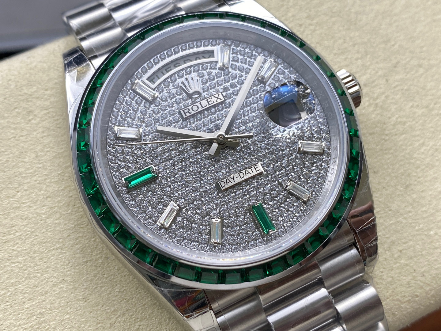Rolex Fokus pada barangan kilang besar
