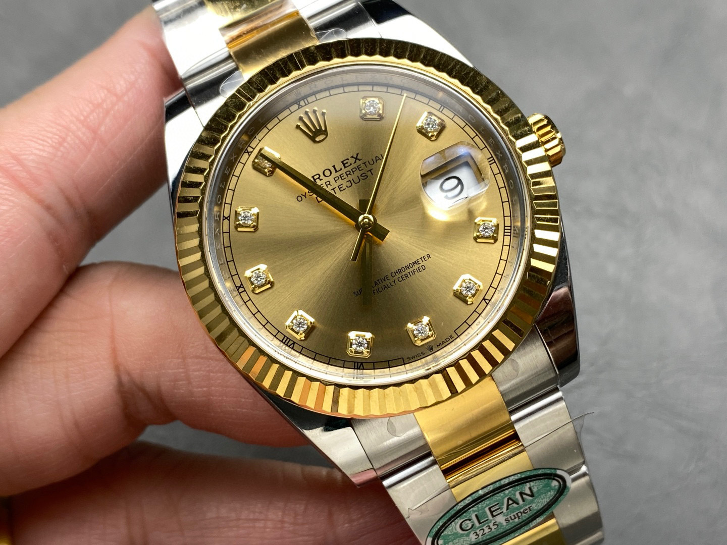 Rolex Fokus pada barangan kilang besar