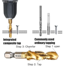 Drill Tap Countersink Combo