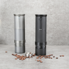 Portable CNC Coffee Grinder – Rechargeable Handheld Burr Mill with Adjustable Precision for Espresso, Camping & Travel