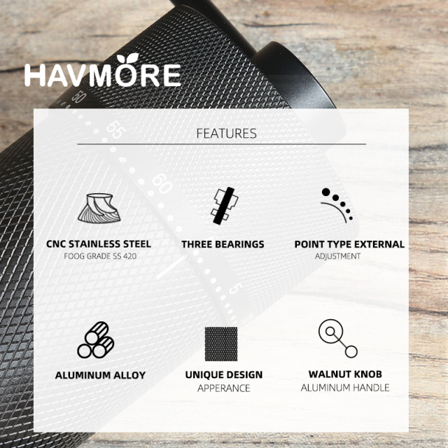 CNC Adjustable Manual Coffee Bean Grinder