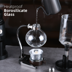 Laboratory-Style Siphon Coffee Maker – Stovetop & Glass Vacuum Brewer for Precision Pour-Over