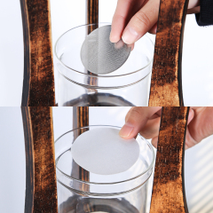 Artisanal Cold Brew Coffee Maker – 1000ml Borosilicate Glass Tower with Carbonized Wood Stand, Slow Drip Iced Coffee System