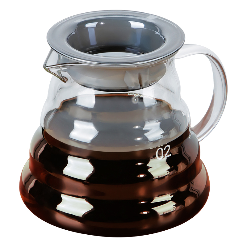 Premium Borosilicate Glass Coffee Carafe – Heat-Resistant 1000ml Coffee Server with Wooden Handle & Drip-Free Spout