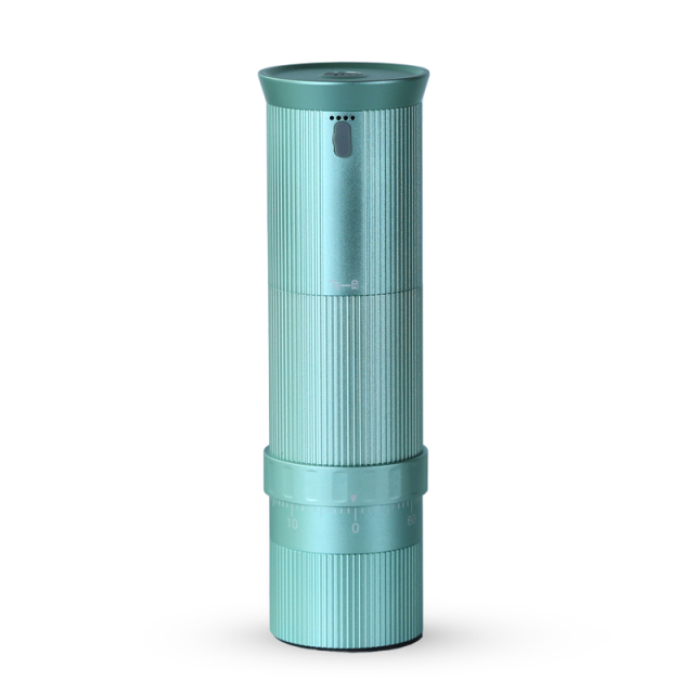 Portable CNC Coffee Grinder – Rechargeable Handheld Burr Mill with Adjustable Precision for Espresso, Camping & Travel