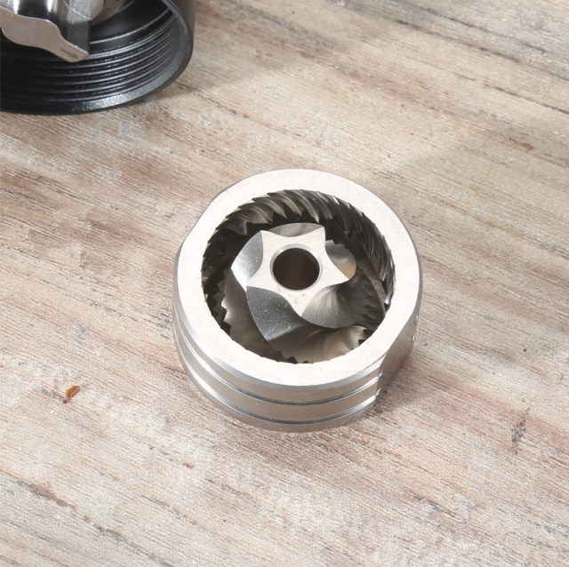 Premium Manual Coffee Grinder with Aluminum Alloy Body & 304 Stainless Steel Burr