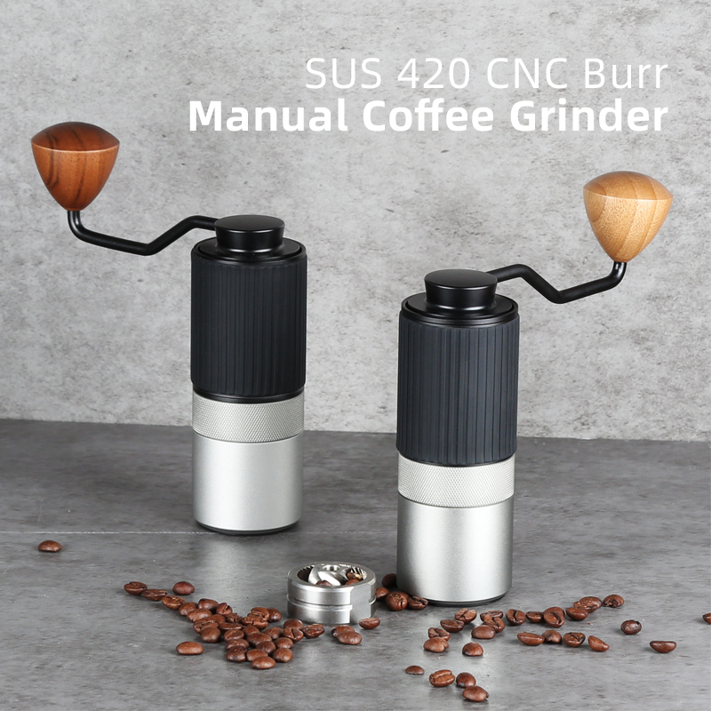 Mini Handheld Pour-Over Coffee Grinder with 304 Stainless Steel Conical Burr
