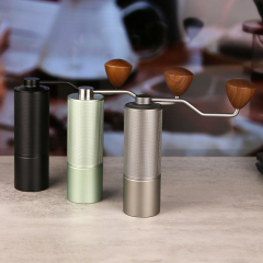 Ecocoffee Newest  G12S Checkered Anti Slip Design Manual Coffee Grinder Luxury Coffee Grinder for Barista