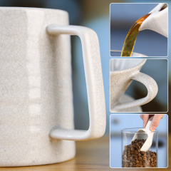 Ceramic V60 Pour Over Coffee Dripper 2 cups & 4 Cups