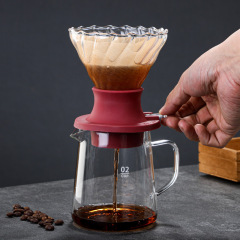 60 Borosilicate Glass Coffee Dripper – Bloom-Optimized Design for Precision Pour-Over