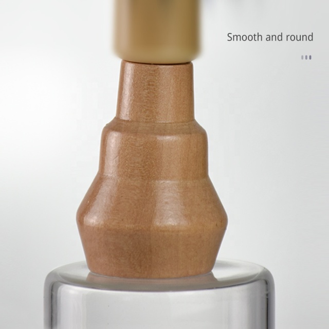 Ecocoffee Espresso 51 mm 58 mm Coffee Portafilter Brush Natural Bristles Coffee Powder Cleaning Brush with Wooden Handle