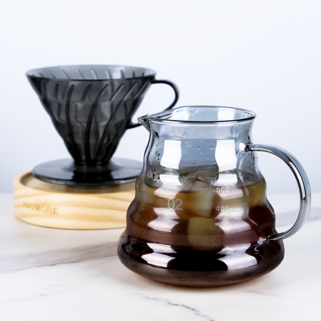 Ecocoffee Coffee Dripper Heat-resistant Resin 2/4cups for Barista Coffee Brewing Cup Coffee Dripper Maker