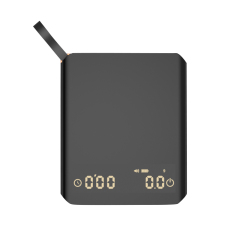 USB Type-C Rechargeable Coffee Scale 2KG 0.1G Black Coffee Bean Scale for Coffee Machine