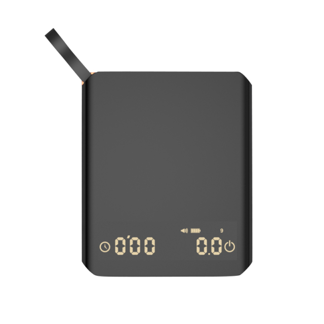 USB Type-C Rechargeable Coffee Scale 2KG 0.1G Black Coffee Bean Scale for Coffee Machine