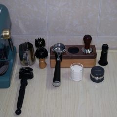 58mm Espresso Cleaning Brush - Group Head Cleaning Brush - Detachable 360 Nylon Cleaning Bristle Tools for Coffee Machine 58mm Portafilter Shower Screen