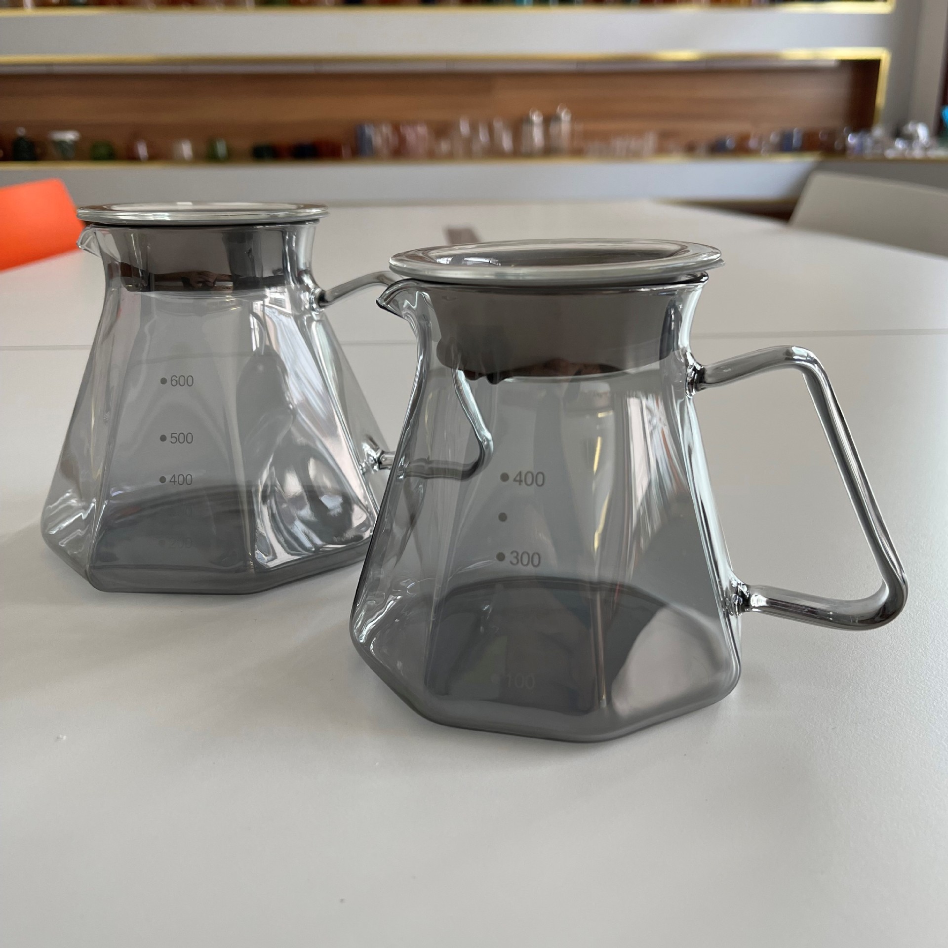 600ml Smoky Gray Borosilicate Glass Range Coffee Server