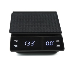 High-Precision 3kg/0.1g Kitchen Coffee Scale with Timer Back-Lit LCD Display ABS Material for Pour Over Drip Espresso