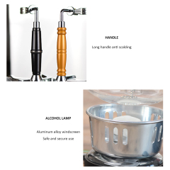 300ML Householder Coffee Siphon Pot High Quality 3/5 Cups Coffee Accessories for Barista Tools