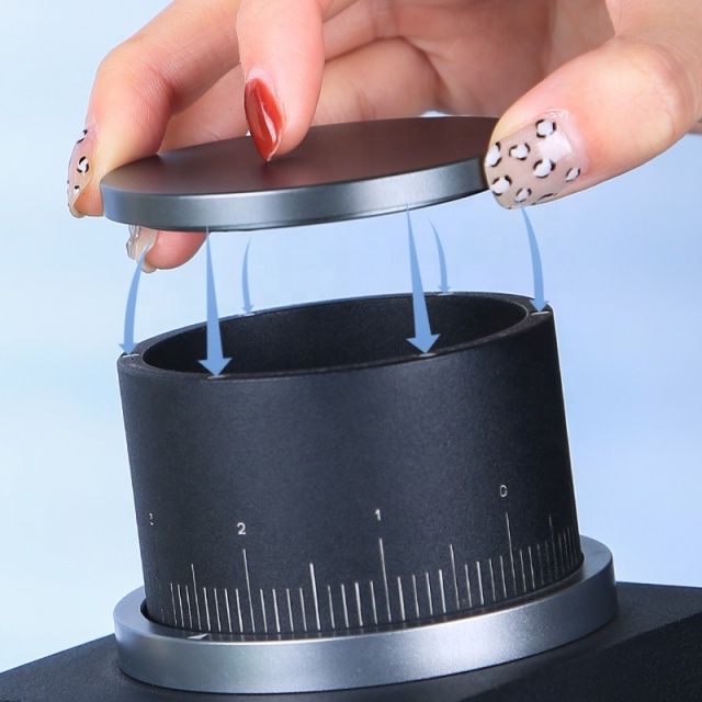 Professional Automatic Electric Coffee Grinder for Households Stainless Steel Blades with Aluminum & Plastic Housing