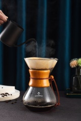 CH3F Ecocoffee High Quality White Wood Pulp Coffee Filter Paper for Hand Brew 3 Cups Coffee Sharing Pot