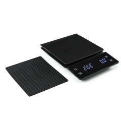 High-Precision 3kg/0.1g Kitchen Coffee Scale with Timer Back-Lit LCD Display ABS Material for Pour Over Drip Espresso