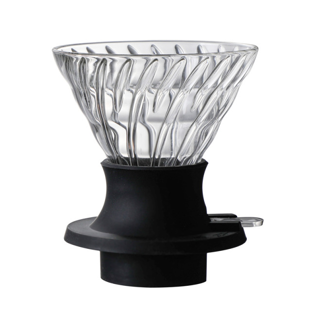 60 Borosilicate Glass Coffee Dripper – Bloom-Optimized Design for Precision Pour-Over