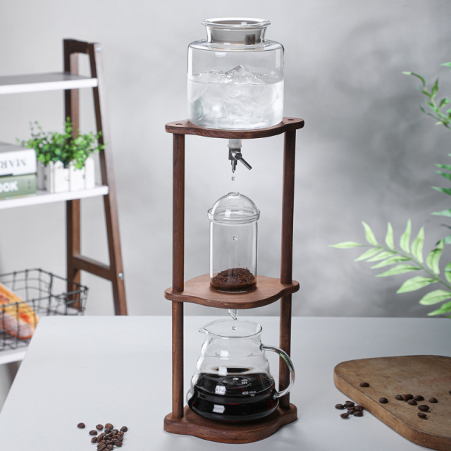 600ml Home Ice Drip Coffee Maker for Smooth, Low-Acidity Brews