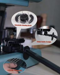 58mm Espresso Cleaning Brush - Group Head Cleaning Brush - Detachable 360 Nylon Cleaning Bristle Tools for Coffee Machine 58mm Portafilter Shower Screen