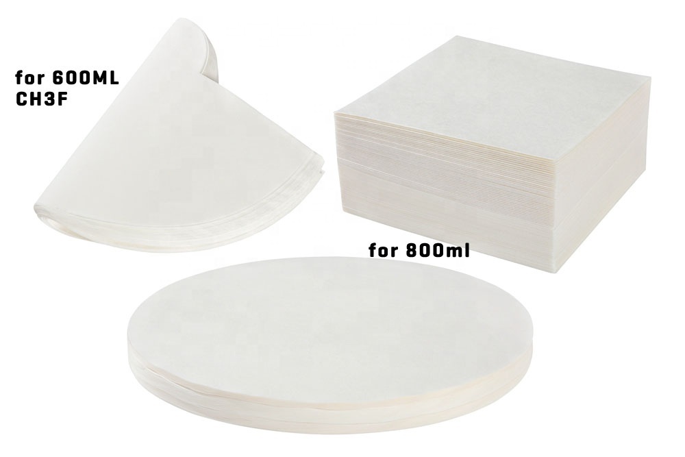 CH3F Ecocoffee High Quality White Wood Pulp Coffee Filter Paper for Hand Brew 3 Cups Coffee Sharing Pot