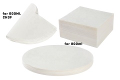 CH3F Ecocoffee High Quality White Wood Pulp Coffee Filter Paper for Hand Brew 3 Cups Coffee Sharing Pot
