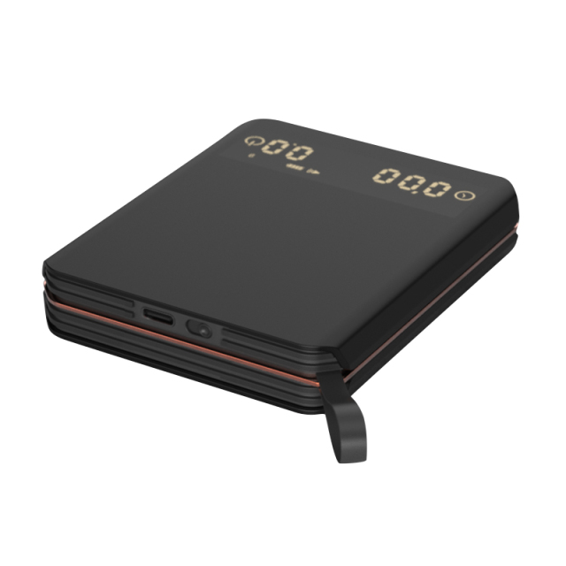 USB Type-C Rechargeable Coffee Scale 2KG 0.1G Black Coffee Bean Scale for Coffee Machine