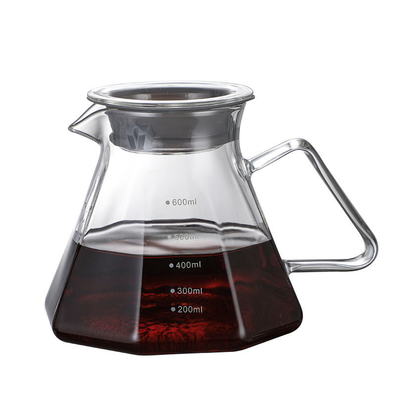 600ml Smoky Gray Borosilicate Glass Range Coffee Server