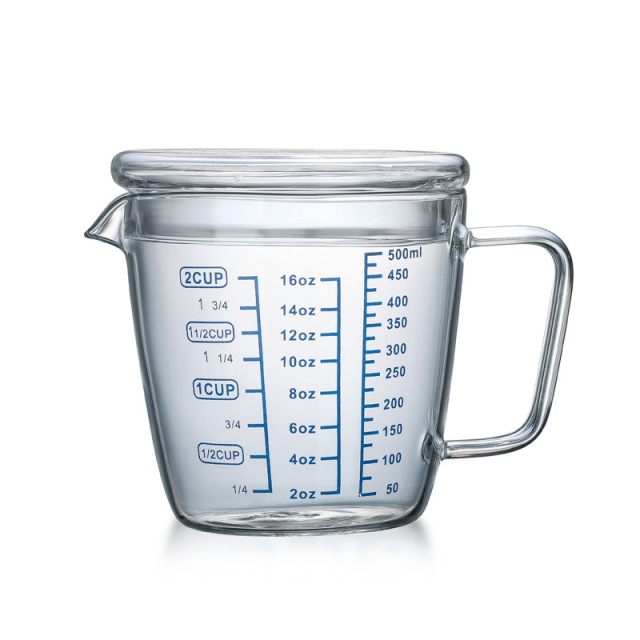 Measuring Cup Espresso Shot Glasses Double Spouts Large Coffee Cup with Handle Triple Pitcher Milk Cup Parts Clear Glass