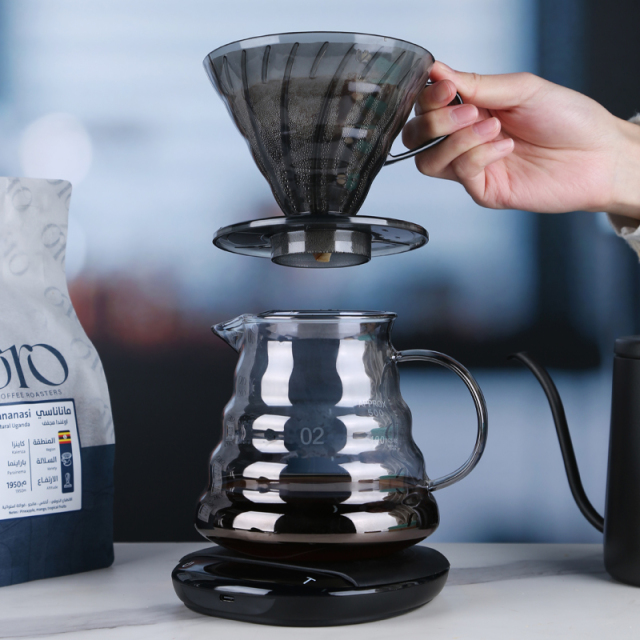 Ecocoffee Coffee Dripper Heat-resistant Resin 2/4cups for Barista Coffee Brewing Cup Coffee Dripper Maker