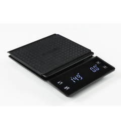 High-Precision 3kg/0.1g Kitchen Coffee Scale with Timer Back-Lit LCD Display ABS Material for Pour Over Drip Espresso
